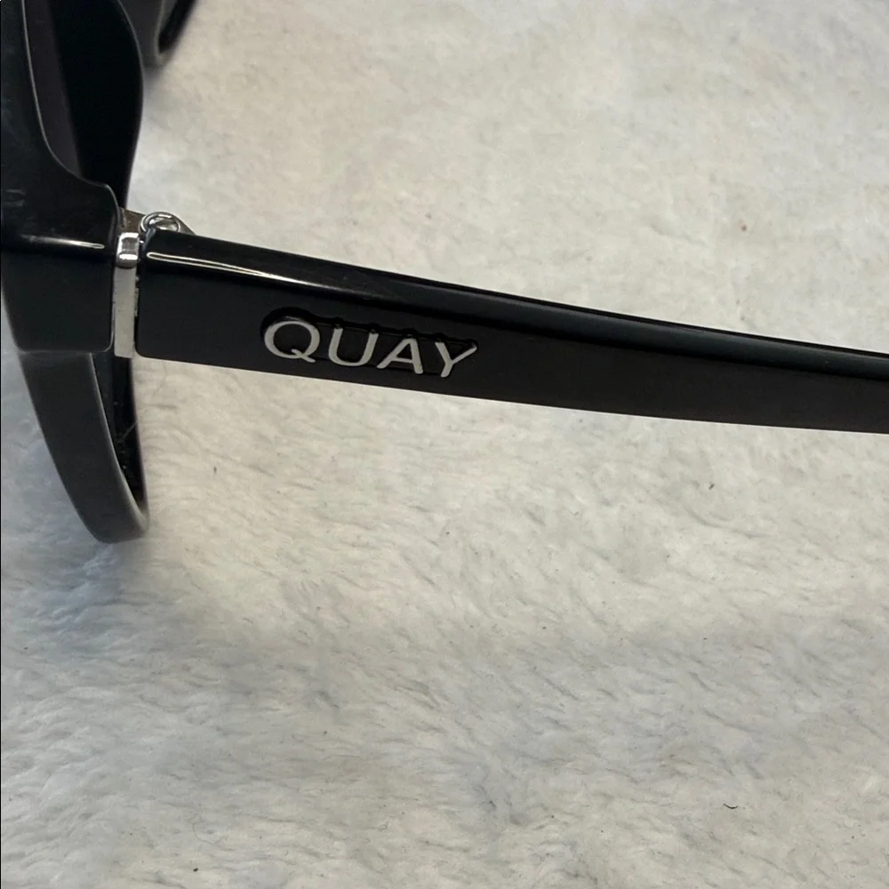 Quay Unisex Nightfall Black Designer Wrap Sunglasses